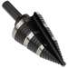 3 Step Drill Bit, 7/8" to 1-3/8", Double Fluted